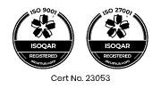 ISO 9001 & 27001 Accreditation Logo
